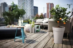 Elho plantenschotel Loft Urban lichtgrijs D 13,9 H 1,8 cm