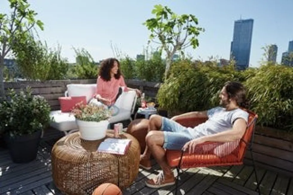 Elho plantenschotel Loft Urban wit D 20,9 H 2,8 cm