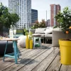 Elho plantenschotel Loft Urban geel D 13,9 H 1,8 cm