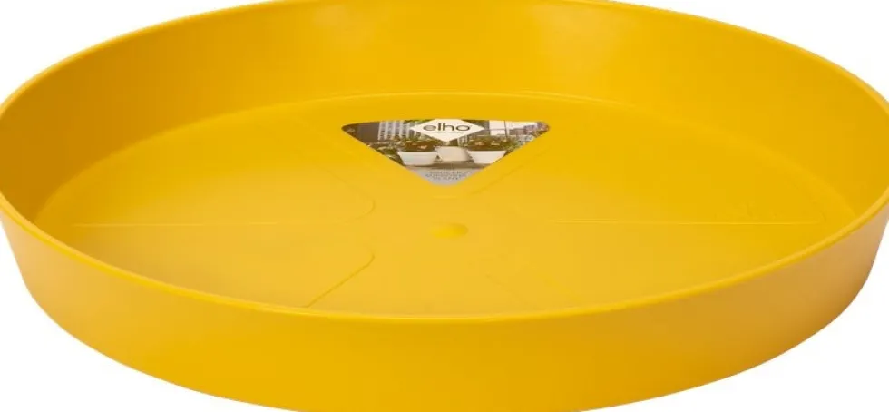 Elho plantenschotel Loft Urban geel D 27,6 H 3,6 cm