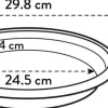 Elho plantenschotel Universeel antraciet D 29,8 H 4,3 cm