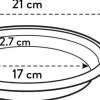 Elho plantenschotel Universeel antraciet D 21 H 2,9 cm