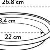 Elho plantenschotel Universeel antraciet D 26,8 H 3,8 cm