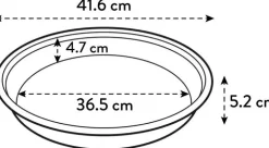 Elho plantenschotel Universeel transparant D 41,6 H 5,2 cm