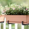 Elho schotel voor balkonbak Green Basics terracotta 47,3 x 14,7 x 2,6 cm