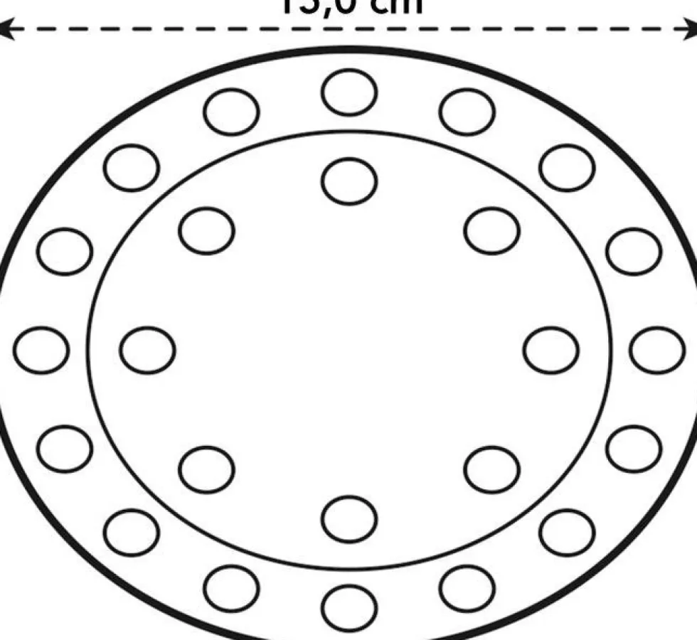 Elho vloerbeschermer transparant D 15 H 1,5 cm