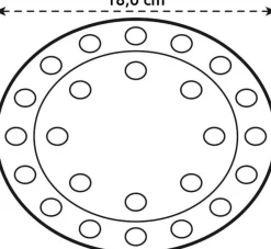 Elho vloerbeschermer transparant D 18 H 1,5 cm