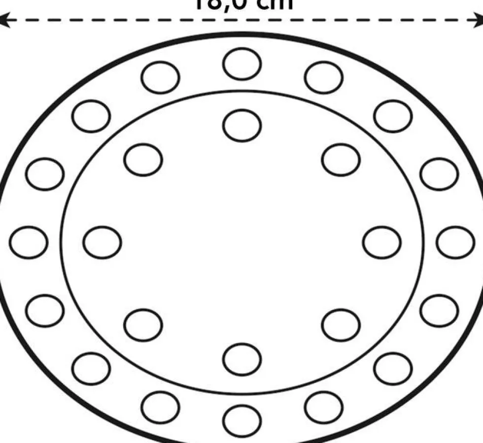 Elho vloerbeschermer transparant D 18 H 1,5 cm
