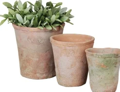 Esschert Design bloempot Ted terracotta D 16 H 17 cm