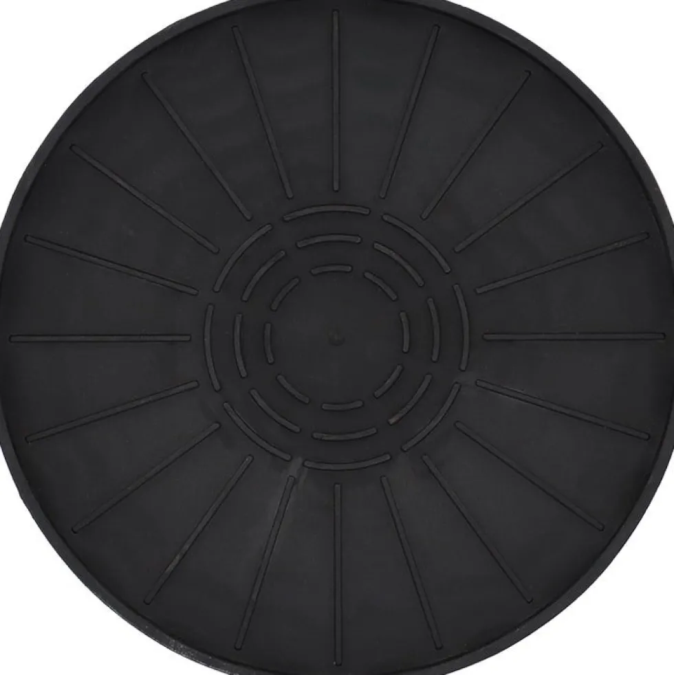 Esschert Design plantenschotel Dami zwart D 25 H 1 cm