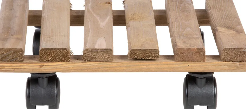 Esschert Design plantentrolley Esschert's Garden bruin 29 x 29 x 8,4 cm