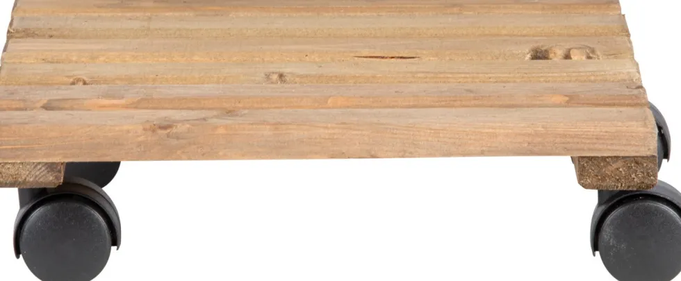 Esschert Design plantentrolley Esschert's Garden bruin 29 x 29 x 8,4 cm