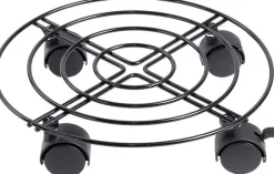 Esschert Design plantentrolley Esschert's Garden antraciet D 28 H 6,7 cm