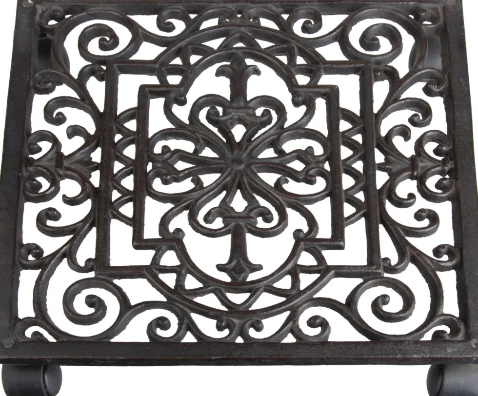 Esschert Design plantentrolley Esschert's Garden bruin 28 x 28 x 5,8 cm