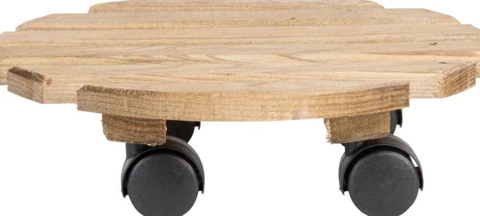 Esschert Design plantentrolley Esschert's Garden bruin D 29 H 8,4 cm