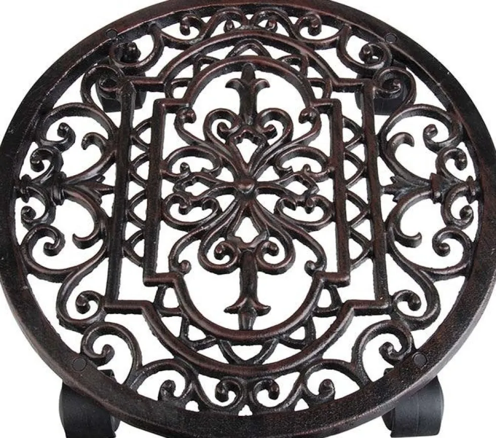 Esschert Design plantentrolley Esschert's Garden bruin D 29,1 H 5,8 cm