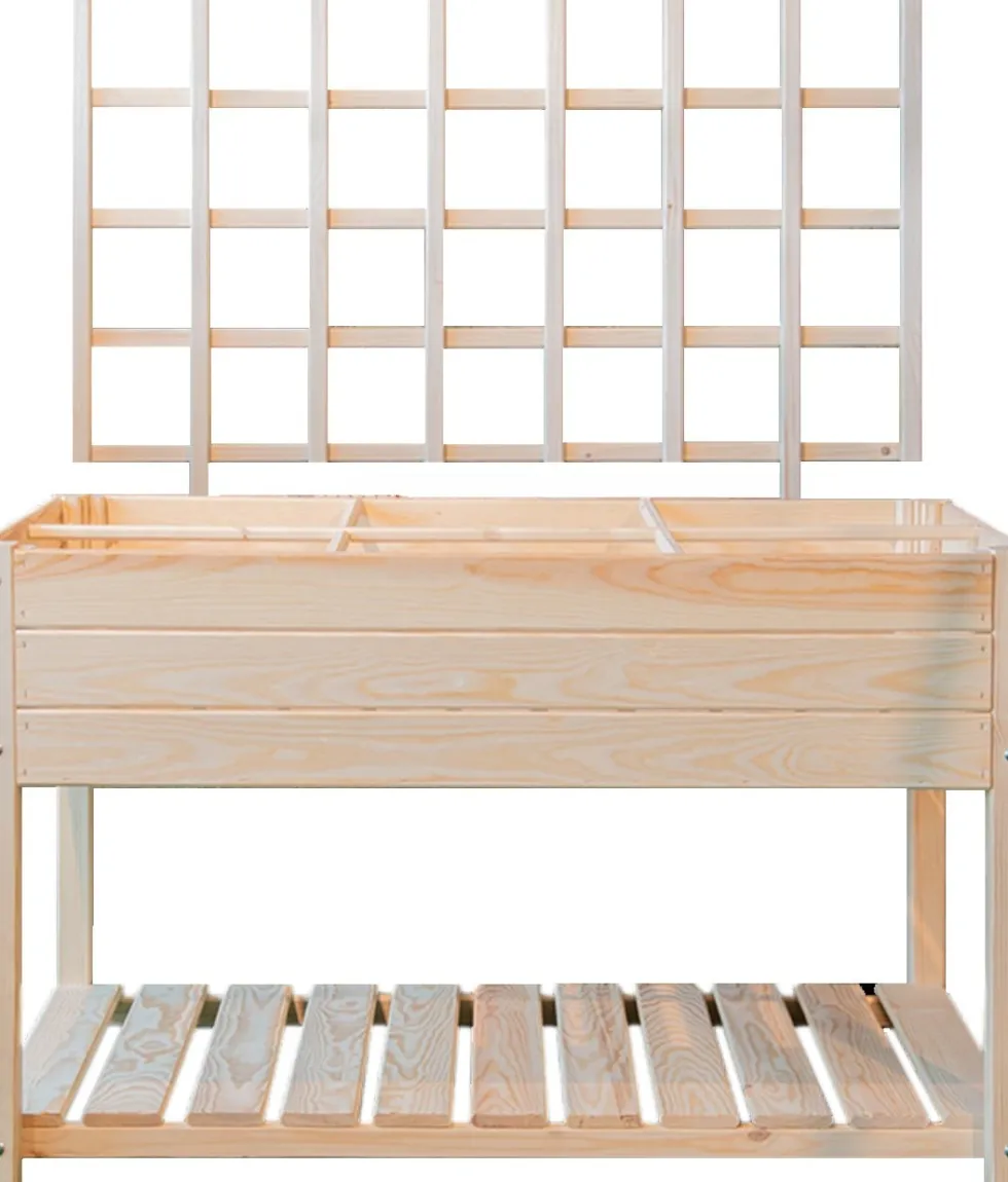 Esschert Design trellis voor kweekbak Lex naturel 3,8 x 118,2 x 84,9 cm