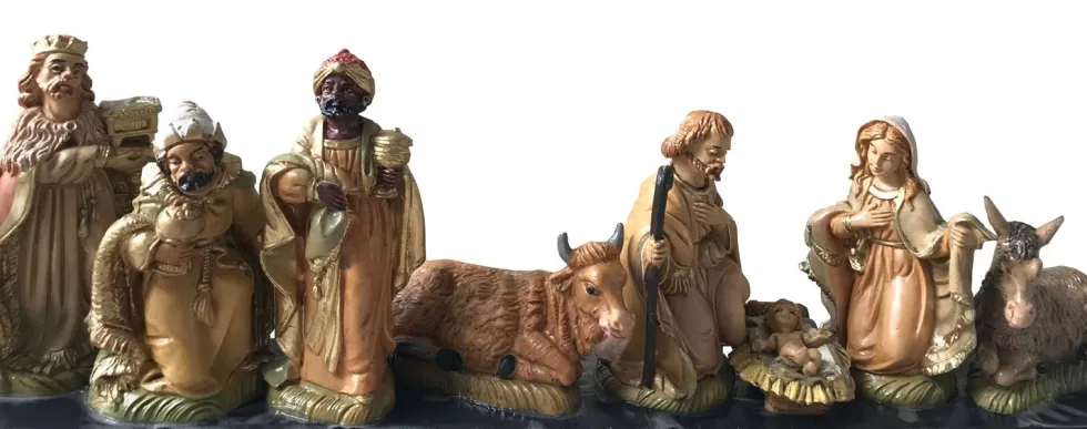 Euromarchi figurenset kerststal H 10 cm 8-delig