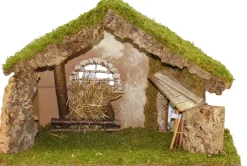 Euromarchi kerststal naturel 50 x 21 x 32 cm