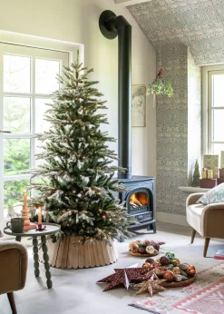 Everlands kerstboommand naturel D 70 H 28 cm