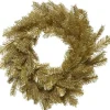 Everlands kerstkrans Tiffany groen / goud D 50 H 7,62 cm