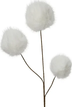 Everlands kersttak bollen wit 70 cm