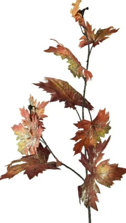 Everlands kersttak met blad bruin 83 cm