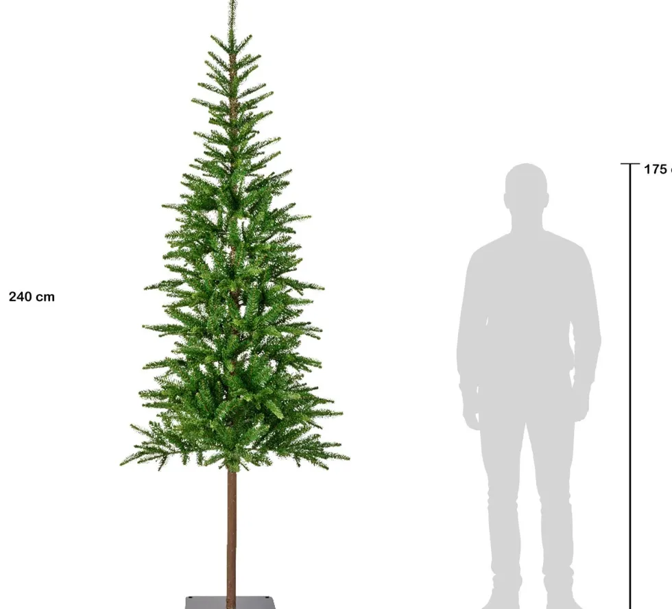 Everlands kunstkerstboom Alpbach met 300 lampjes warm wit D 85 H 240 cm