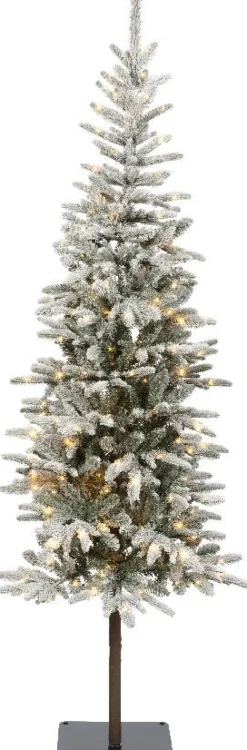 Everlands kunstkerstboom Alpbach besneeuwd met 300 lampjes D 85 H 240 cm