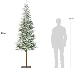 Everlands kunstkerstboom Alpbach besneeuwd met 300 lampjes D 85 H 240 cm