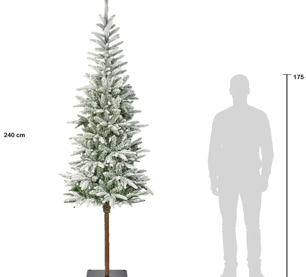 Everlands kunstkerstboom Alpbach besneeuwd met 300 lampjes D 85 H 240 cm