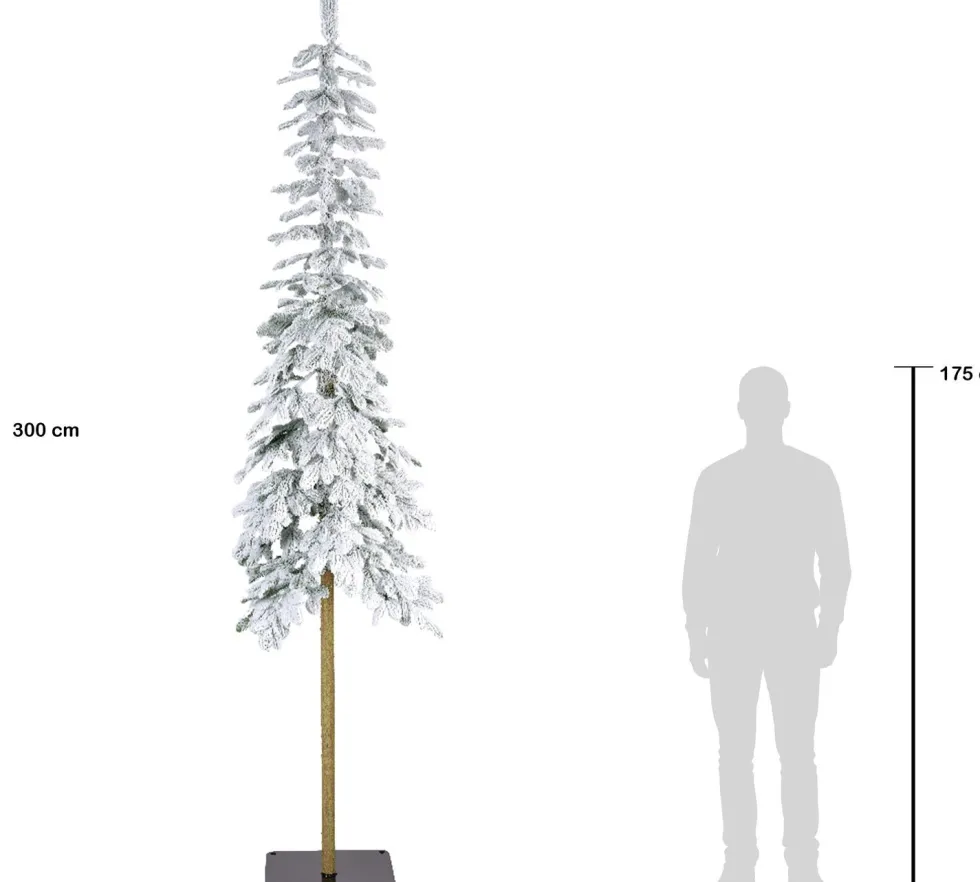 Everlands kunstkerstboom Alpine besneeuwd op voet D 75 H 300 cm