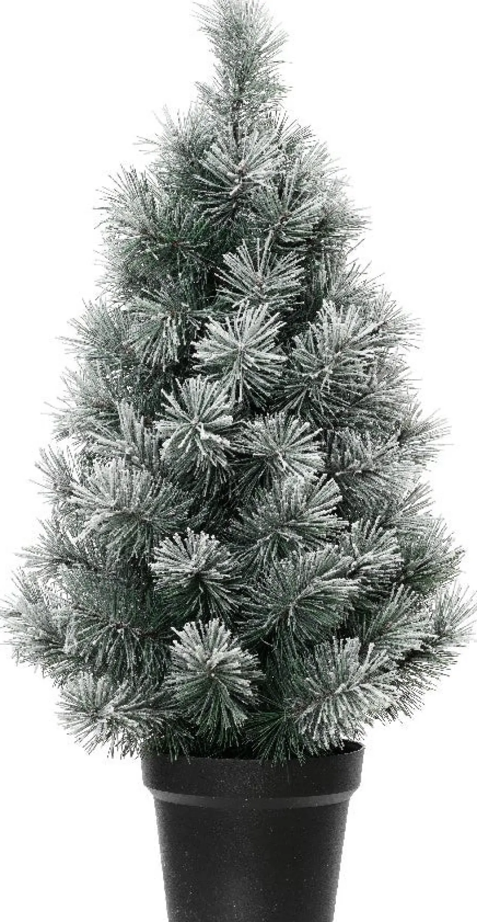 Everlands kunstkerstboom Canada Spruce besneeuwd in pot D 43 H 75 cm