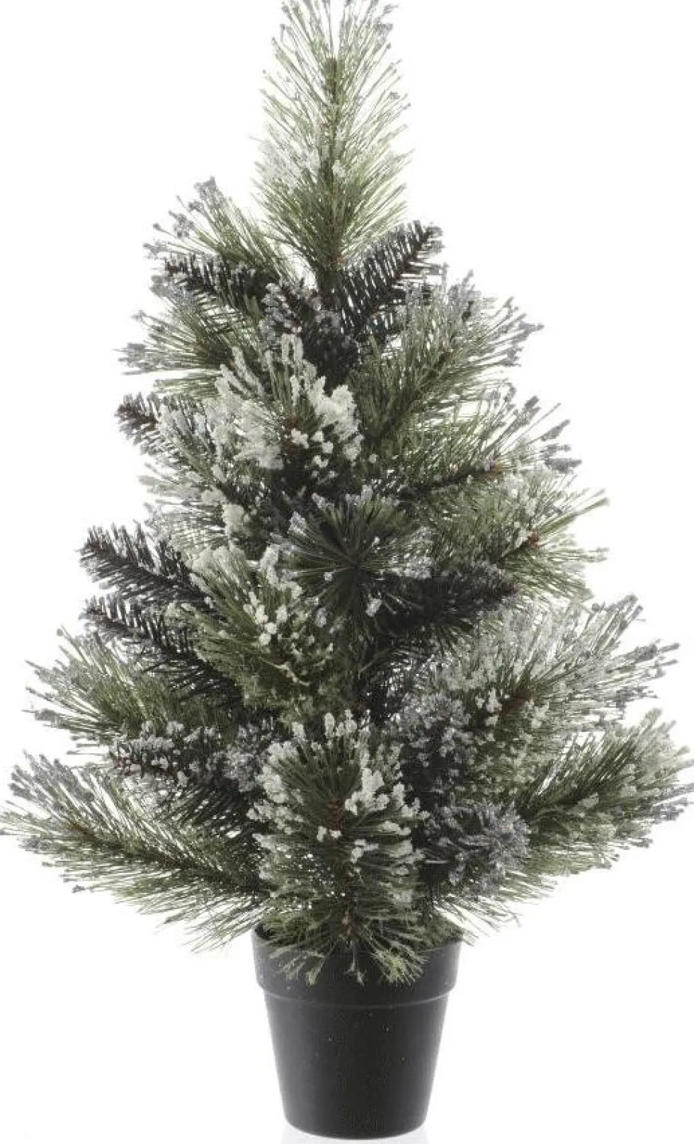 Everlands mini kunstkerstboom Finley besneeuwd in pot D 46 H 75 cm