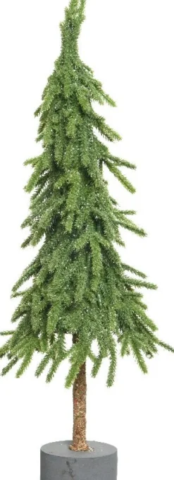 Everlands mini kunstkerstboom op stam D 12 H 35 cm