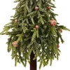 Everlands mini kunstkerstboom Merry Fir met versiering D 20 H 60 cm