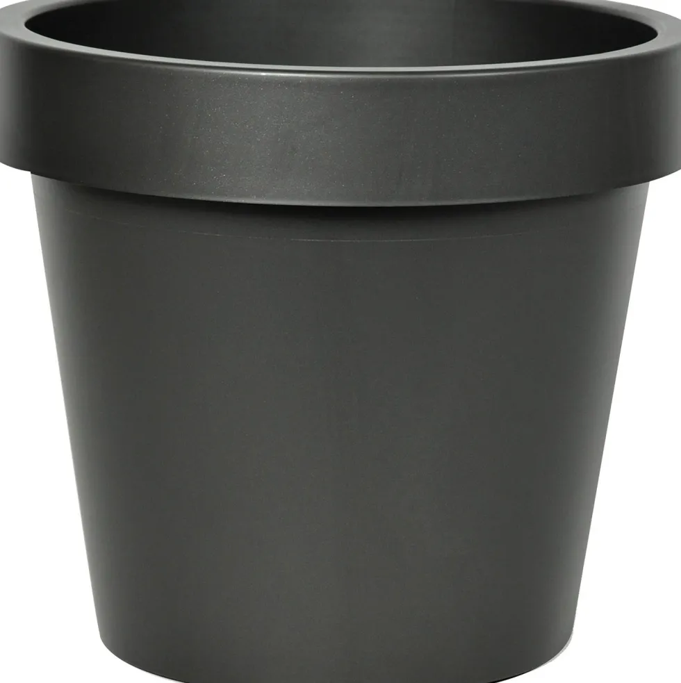 Everydays by Intratuin bloempot Freek antraciet D 25 H 22 cm