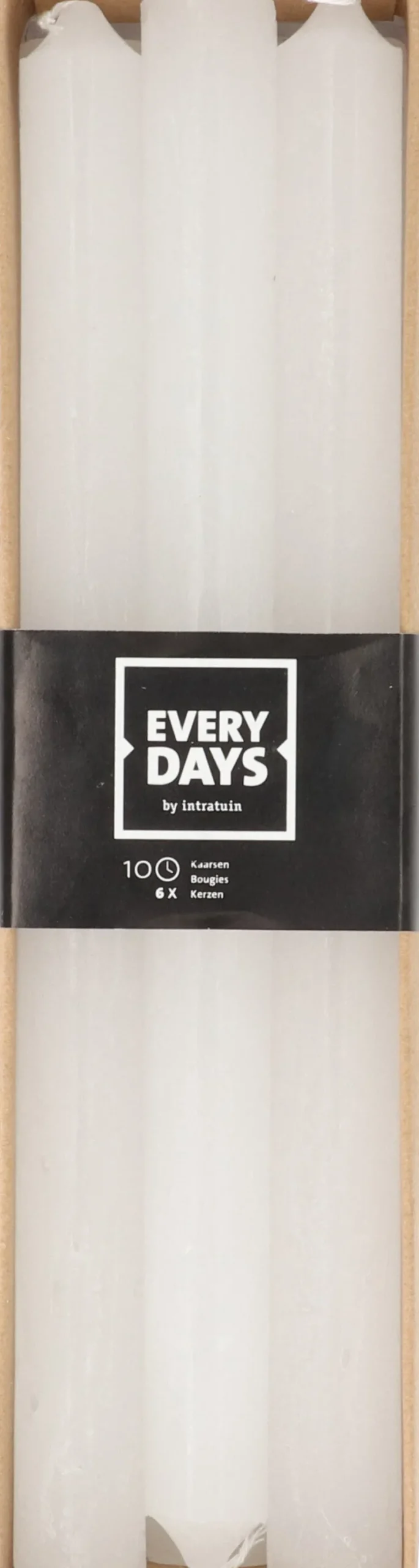 Everydays by Intratuin dinerkaars Rustic wit 10 uur 6 stuks