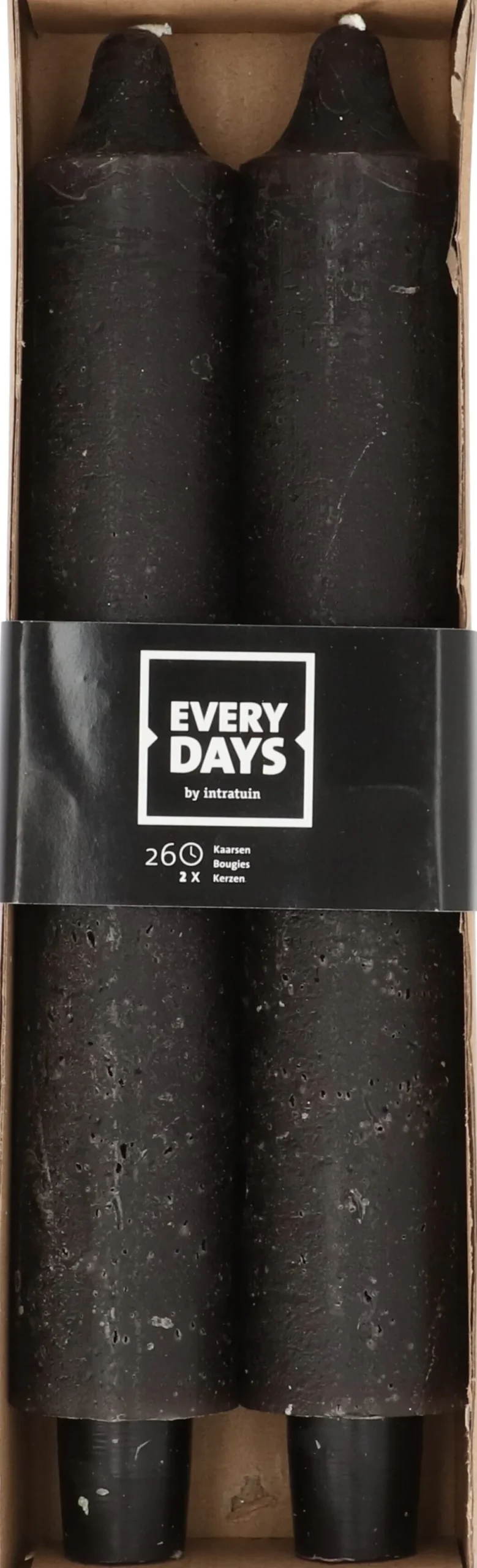 Everydays by Intratuin dinerkaars Rustic zwart 26 uur 2 stuks