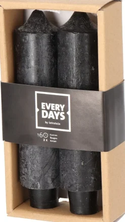 Everydays by Intratuin dinerkaars Rustic zwart 16 uur 2 stuks