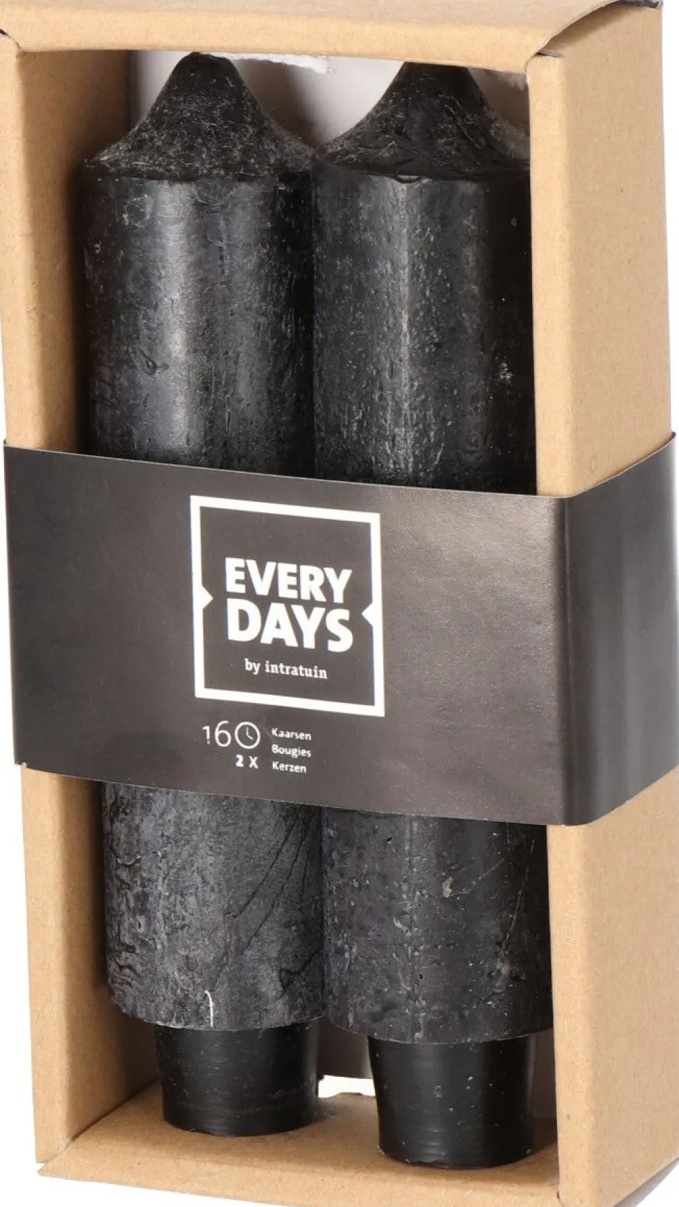 Everydays by Intratuin dinerkaars Rustic zwart 16 uur 2 stuks