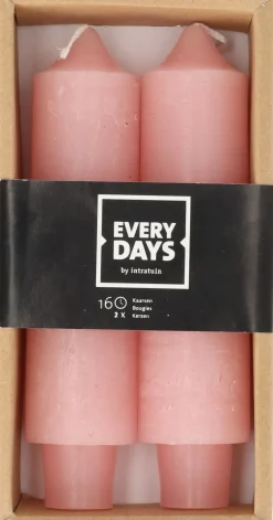 Everydays by Intratuin dinerkaars Rustiek licht roze 16 uur 2 stuks
