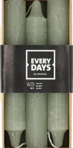 Everydays by Intratuin dinerkaars Rustiek licht groen 6 uur 6 stuks