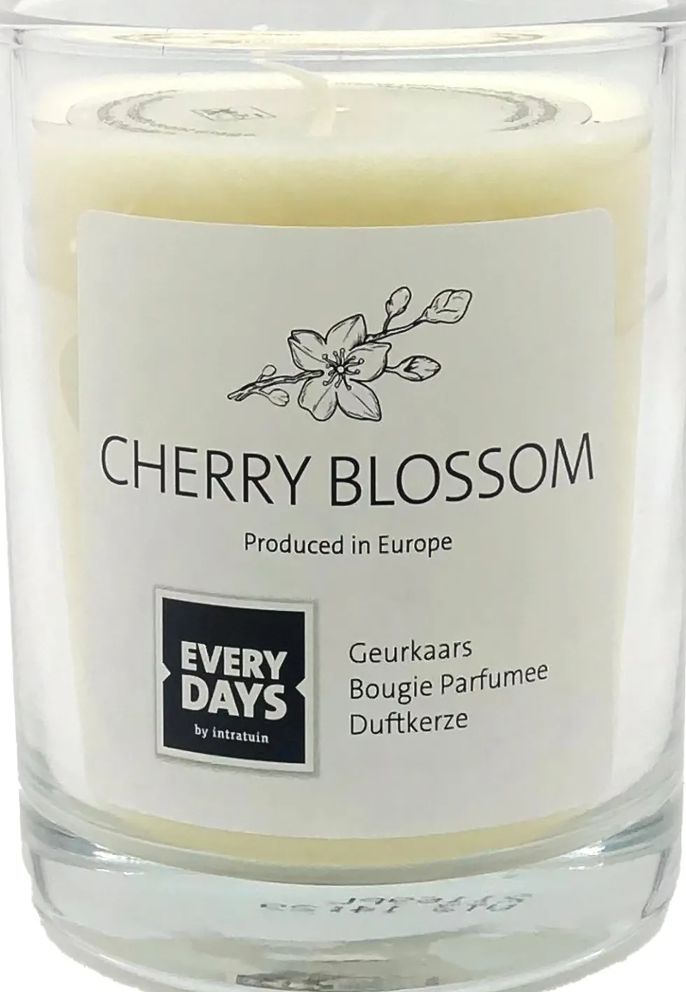 Everydays by Intratuin geurkaars Cherry Blossom wit 43 uur D 7,9 H 9,5 cm