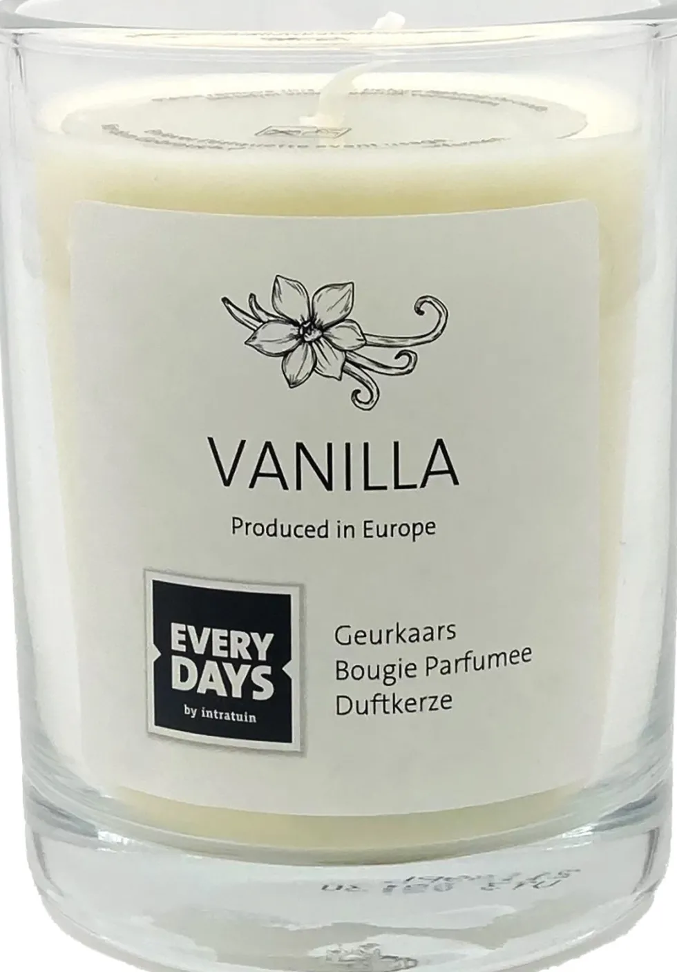 Everydays by Intratuin geurkaars Vanilla wit 43 uur D 7,9 H 9,5 cm