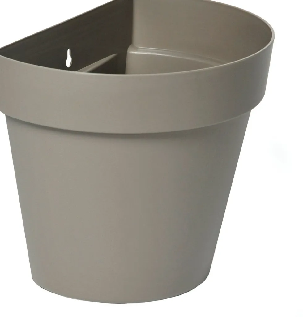 Everydays by Intratuin muur bloempot Ad taupe 28 x 20 x 23,5 cm