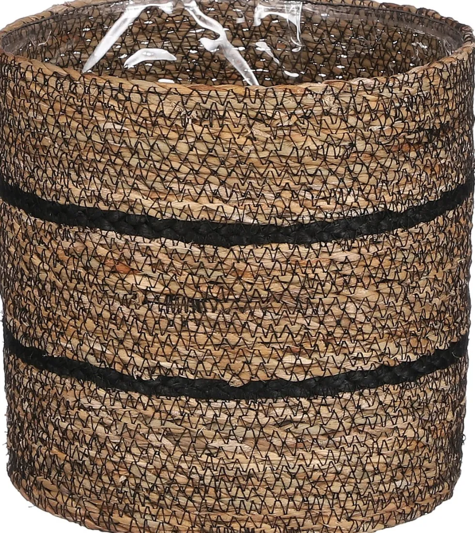 Everydays by Intratuin plantenmand Celestial naturel / zwart D 18 H 18 cm