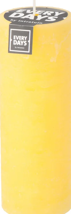 Everydays by Intratuin stompkaars Rustiek geel 100 uur D 7 H 19 cm