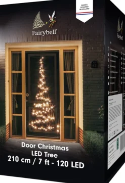 Fairybell Door deurverlichting twinkel H 210 cm met 120 led lampjes warm wit