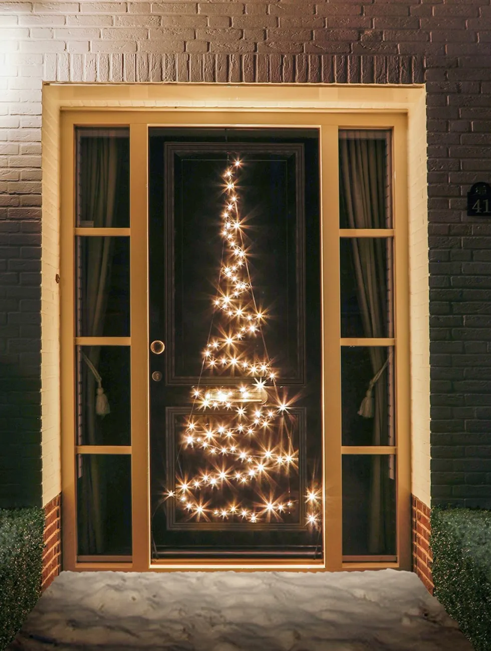 Fairybell Door deurverlichting twinkel H 210 cm met 120 led lampjes warm wit